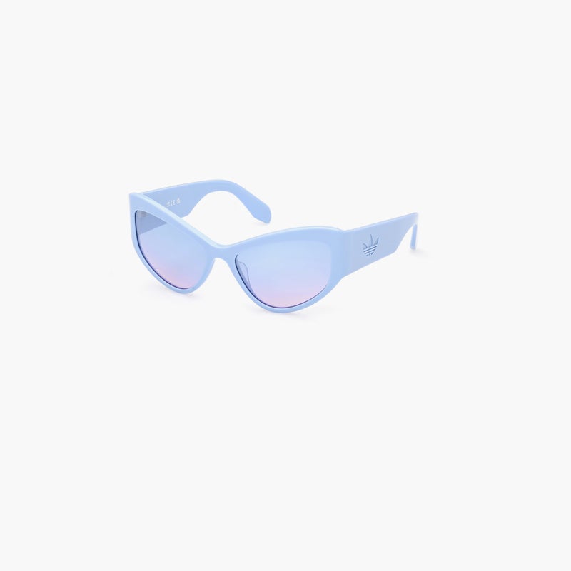 Adidas Geometric Blue Mirror Sunglasses for Women - Image 1